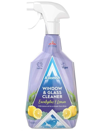 Засіб для миття вікон і скла Astonish Eucalyptus & Lemon 750 мл